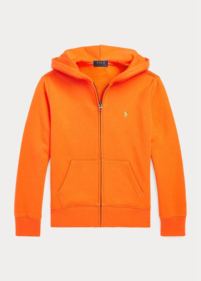 Sudadera Con Capucha Ralph Lauren Niño 6-14 Años De Lana Full-Zip Chile Naranjas SNBJR-3276